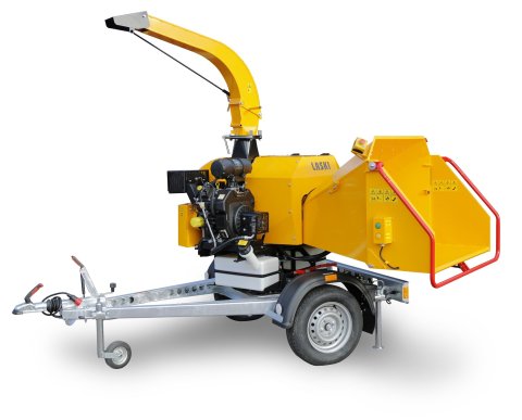 ŠTĚPKOVAČ - DRTIČ VĚTVÍ S BRŽDĚNÝM PODVOZKEM