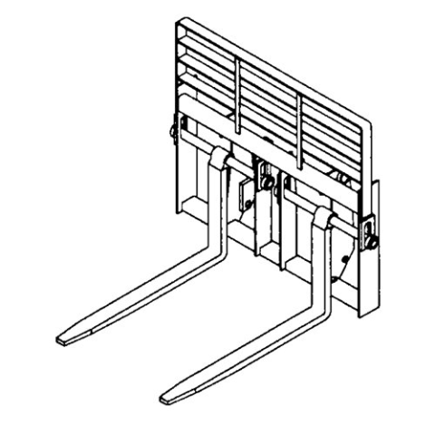 BOBCAT S530 VIDLE  NA PŘEVOZ PALET DO 1t